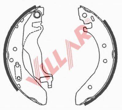 VILLAR 6290638 Комплект тормозных колодок