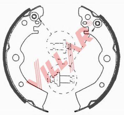VILLAR 6290649 Комплект тормозных колодок