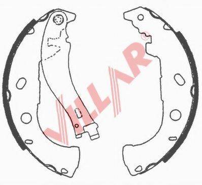 VILLAR 6290688 Комплект тормозных колодок