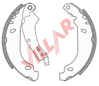 VILLAR 6290691 Комплект тормозных колодок