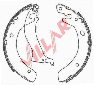 VILLAR 6290703 Комплект тормозных колодок