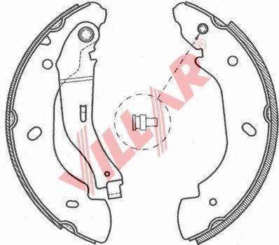 VILLAR 6290719 Комплект тормозных колодок
