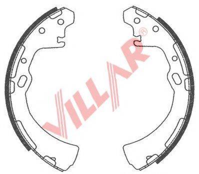 VILLAR 6290751 Комплект тормозных колодок