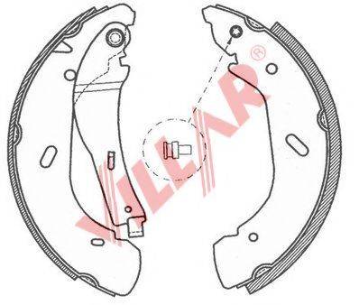 VILLAR 6290788 Комплект тормозных колодок