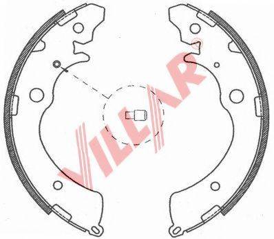 VILLAR 6290803 Комплект тормозных колодок