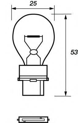 MOTAQUIP VBU3156 Лампа накаливания, задняя противотуманная фара; Лампа накаливания, фара заднего хода; Лампа накаливания, дополнительный фонарь сигнала торможения