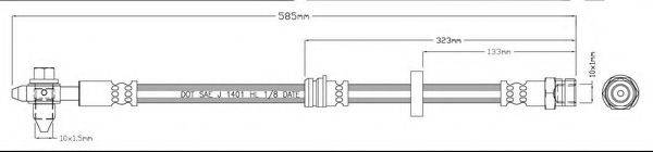 MOTAQUIP LVBH1559 Тормозной шланг