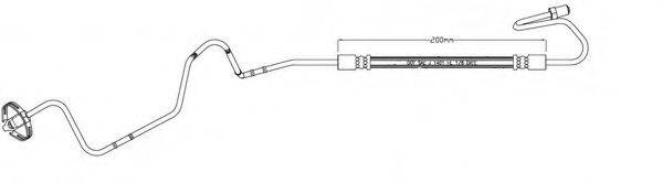 MOTAQUIP LVBH1616 Тормозной шланг