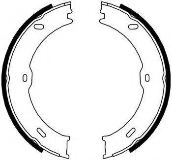 MOTAQUIP LVBS798 Комплект тормозных колодок, стояночная тормозная система