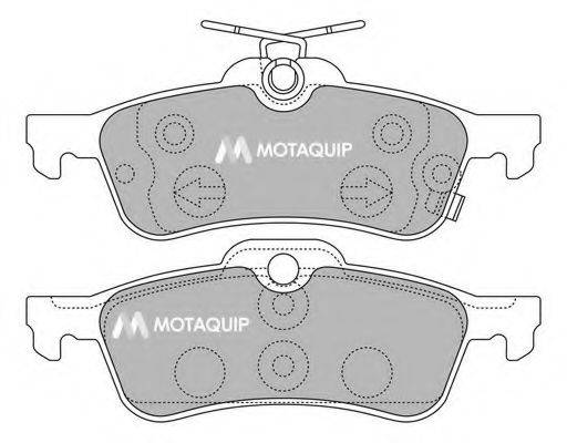 MOTAQUIP LVXL1322 Комплект тормозных колодок, дисковый тормоз