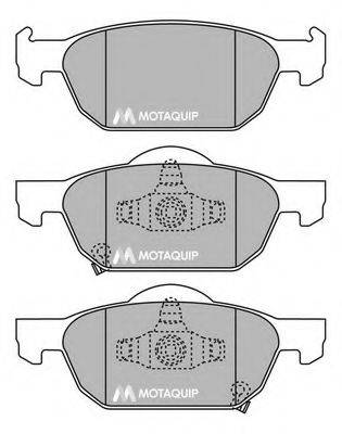 MOTAQUIP LVXL1443 Комплект тормозных колодок, дисковый тормоз