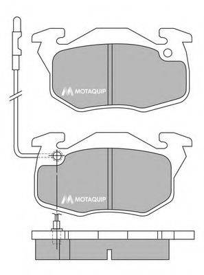 MOTAQUIP LVXL348 Комплект тормозных колодок, дисковый тормоз