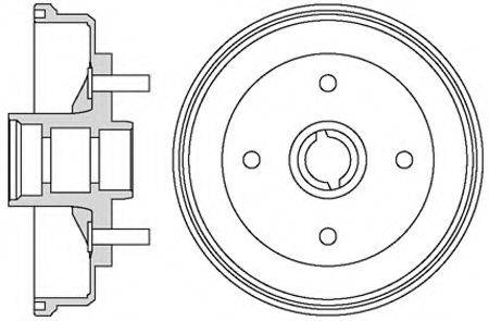 MOTAQUIP VBD21 Тормозной барабан