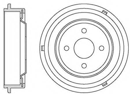 MOTAQUIP VBD605 Тормозной барабан