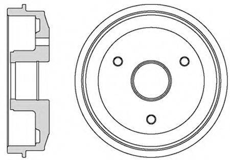 MOTAQUIP VBD635 Тормозной барабан