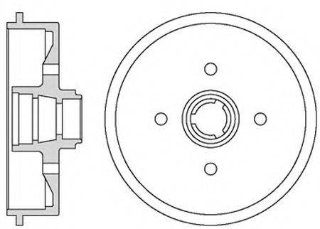 MOTAQUIP VBD636 Тормозной барабан