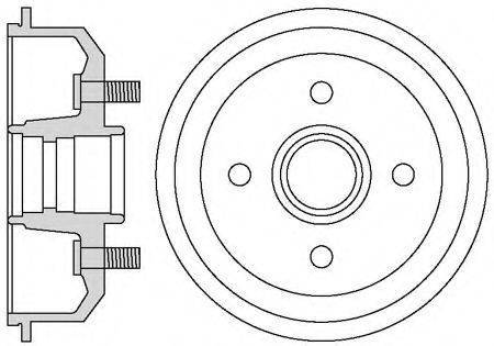 MOTAQUIP VBD637 Тормозной барабан