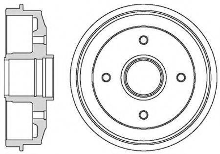 MOTAQUIP VBD646 Тормозной барабан