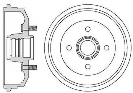 MOTAQUIP VBD672 Тормозной барабан