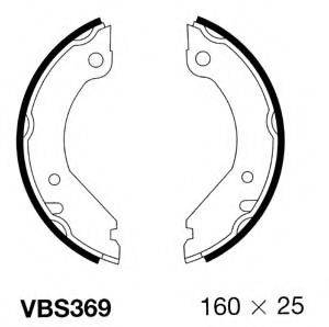 MOTAQUIP VBS369 Комплект тормозных колодок, стояночная тормозная система