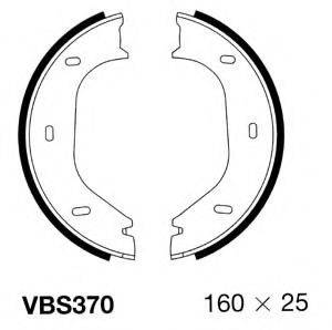 MOTAQUIP VBS370 Комплект тормозных колодок, стояночная тормозная система