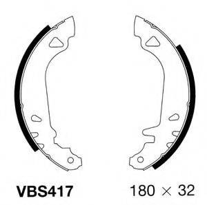 MOTAQUIP VBS417 Комплект тормозных колодок