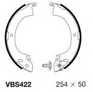 MOTAQUIP VBS422 Комплект тормозных колодок