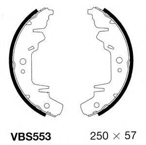 MOTAQUIP VBS553 Комплект тормозных колодок