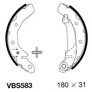 MOTAQUIP VBS583 Комплект тормозных колодок