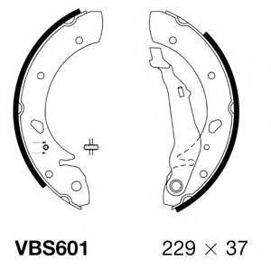 MOTAQUIP VBS601 Комплект тормозных колодок