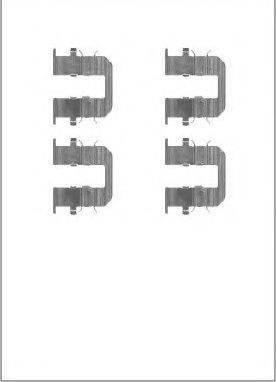 MOTAQUIP LVMK1101 Комплектующие, колодки дискового тормоза