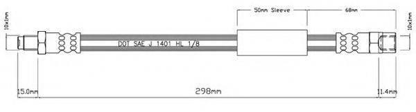 MOTAQUIP VBH438 Тормозной шланг