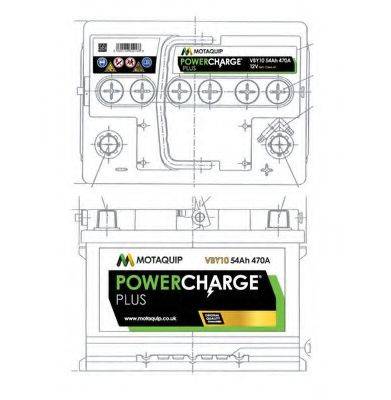 MOTAQUIP VBY10 Стартерная аккумуляторная батарея