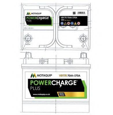 MOTAQUIP VBY70 Стартерная аккумуляторная батарея