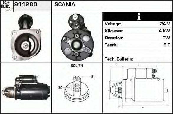 EDR 911280 Стартер