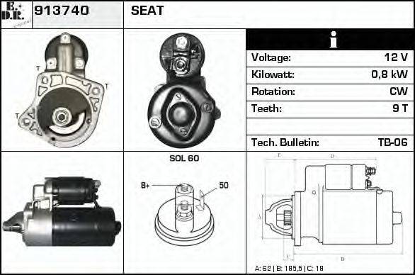 EDR 913740 Стартер