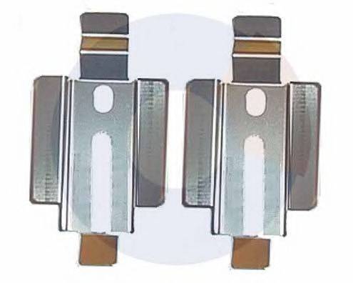 CARRAB BRAKE PARTS 2218 Комплектующие, колодки дискового тормоза