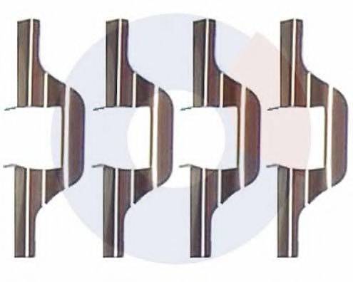 CARRAB BRAKE PARTS 2231 Комплектующие, колодки дискового тормоза