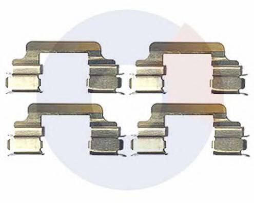 CARRAB BRAKE PARTS 2406 Комплектующие, колодки дискового тормоза