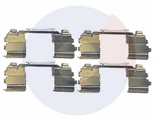 CARRAB BRAKE PARTS 2493 Комплектующие, колодки дискового тормоза