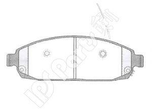 IPS PARTS IBD1089 Комплект тормозных колодок, дисковый тормоз