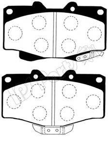 IPS PARTS IBD1254 Комплект тормозных колодок, дисковый тормоз