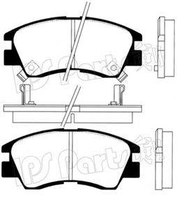 IPS PARTS IBD1527 Комплект тормозных колодок, дисковый тормоз