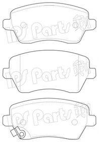 IPS PARTS IBD1884 Комплект тормозных колодок, дисковый тормоз