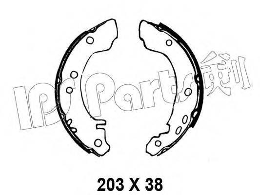 IPS PARTS IBL4010 Тормозные колодки