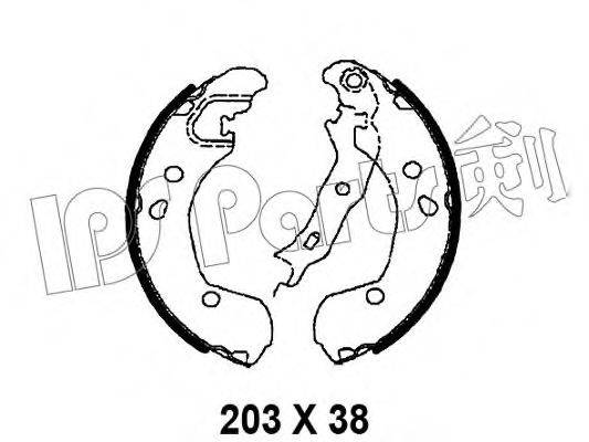 IPS PARTS IBL4190 Тормозные колодки