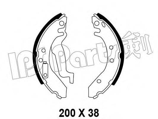 IPS PARTS IBL4410 Тормозные колодки