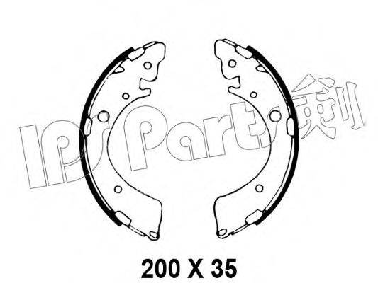 IPS PARTS IBL4494 Тормозные колодки