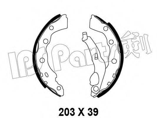 IPS PARTS IBL4500 Тормозные колодки