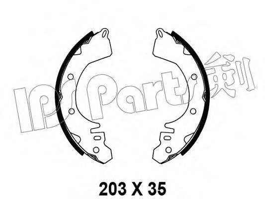 IPS PARTS IBL4527 Тормозные колодки